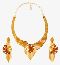 22kt Gold Necklace Set - Pc Chandra Jewellers Necklace Collection, HD Png Download, Free Download