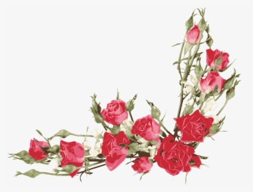 Rose Flower Bouquet Clip Art - Vector Rose Flower Png, Transparent Png, Free Download
