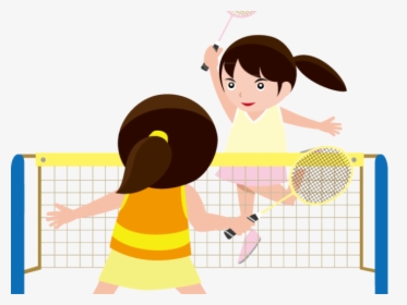 Image Royalty Free Library Badminton Badmitton Free - Playing Badminton Clipart, HD Png Download, Free Download