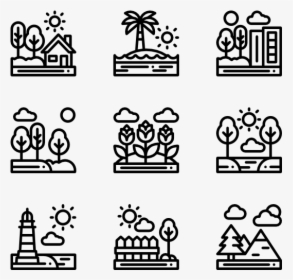 Landscapes - Host Icons, HD Png Download, Free Download