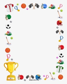 Sports Free Clipart Borders Collection Transparent - Sports Border Clipart, HD Png Download, Free Download