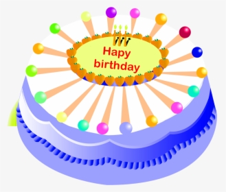 Birthday Cake Cliparts Png Vector - Vector Happy Birthday Png, Transparent Png, Free Download