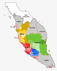 Map Of British Malaya, - Federated Malay States, HD Png Download, Free Download
