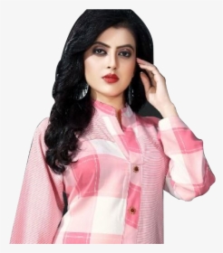 Designer Long Straight Kurti - Photo Shoot, HD Png Download, Free Download