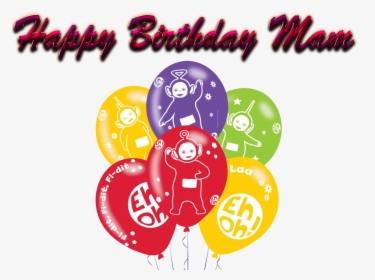 Happy Birthday Mam Png Background - Teletubbies 1st Birthday Invitation Card, Transparent Png, Free Download