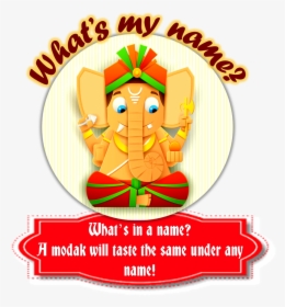 Whats My Name Ganesh2016 - Ganesh Chaturthi Clip Art, HD Png Download, Free Download