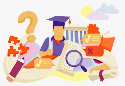 Illustration Of Various Education Related Objects, HD Png Download, Free Download