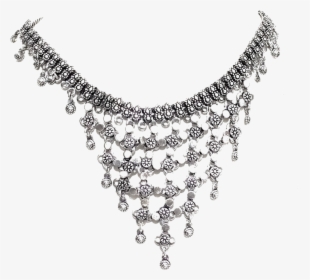 Necklace Chokers Oxidized Silver - Necklace, HD Png Download, Free Download