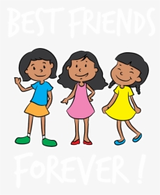 Three Best Friends Photo Cartoon, HD Png Download, Free Download