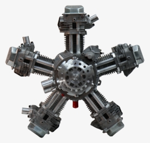 Motors Png Image - 5 Cylinder Star Engine, Transparent Png, Free Download