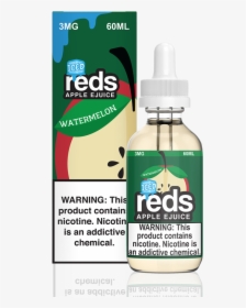 7 Daze Red"s Iced Watermelon E-juice 60ml - Reds Watermelon Apple, HD Png Download, Free Download