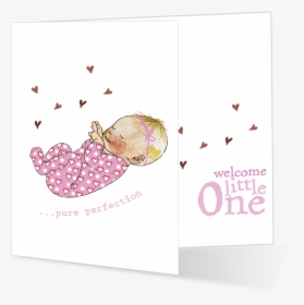 Baby Girl Congratulations Card - Illustration, HD Png Download, Free Download