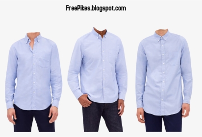 Free Men Dress In T Shirt Light Blue Color - Men Shirt Fit, HD Png Download, Free Download