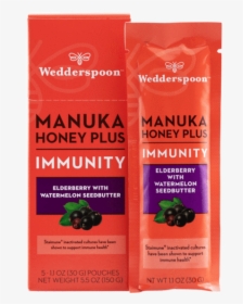Manuka Honey Plus Immunity - Wedderspoon Manuka Honey Plus, HD Png Download, Free Download