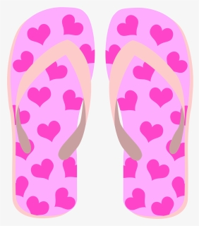 Beach Sandals Png - Pink Flip Flops Clip Art, Transparent Png, Free Download