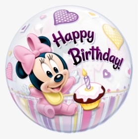 Minnie Mouse 1st Birthday - Baby Minnie Mouse Balloon, HD Png Download, Free Download