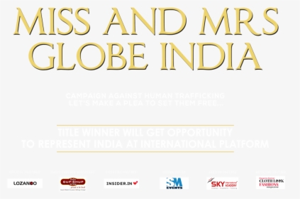 Miss And Mrs Globe India Guwahti Fashion Beauty Contest - Graphics, HD Png Download, Free Download