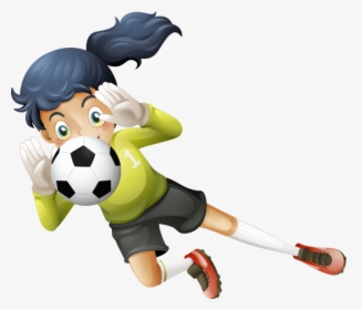 Cricket Clipart Playing 214 Classroom - Girl Soccer Goalie Clipart, HD Png Download, Free Download