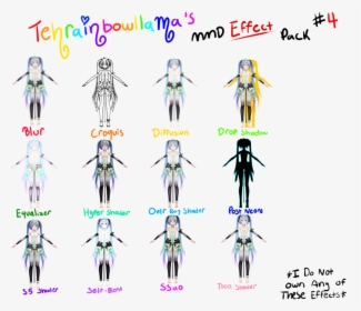 Tehrainbowllama"s Mmd Effect Pack - Mmd Effect, HD Png Download, Free Download