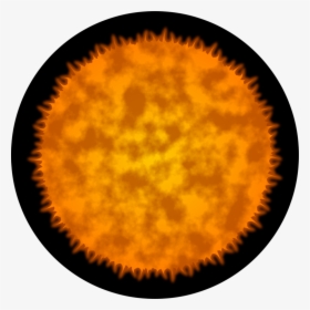 Orange,circle,yellow - Sun Planets Clipart, HD Png Download, Free Download