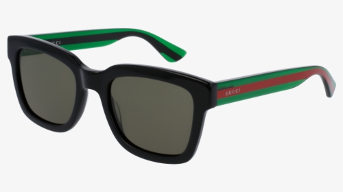 Gucci Gg0001s-002 Black/green 52mm Urban Men Sunglasses - Gucci Sunglasses Gg0003s, HD Png Download, Free Download