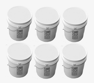 5 Gallon Plastic Buckets White - 5 Gallon Bucket, HD Png Download, Free Download