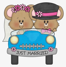 Digi Stamp - Just Married Wedding Bells Clipart, HD Png Download, Free Download