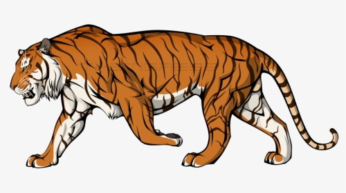 Cell Shaded Tiger - Gambar Hewan Harimau Kartun, HD Png Download, Free Download