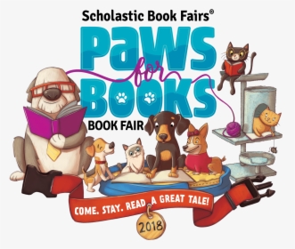 Paws For Books Scholastic Book Fair, HD Png Download, Free Download