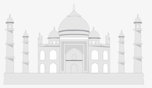Tajmahal, Taj, India, Tajmahal Sketch, Mahal - Taj Mahal Sketch Black And White, HD Png Download, Free Download