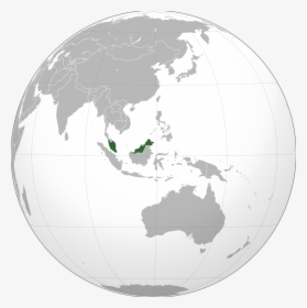 Indonesia Map On Globe, HD Png Download, Free Download