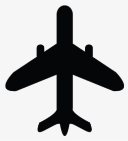 Airoplan, Airbus, Fly, Airplane, Plane Icon - Black Airplane Clip Art, HD Png Download, Free Download