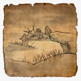 Clip Art Skyrim Treasure Map - Vvardenfell Treasure Map 3, HD Png Download, Free Download