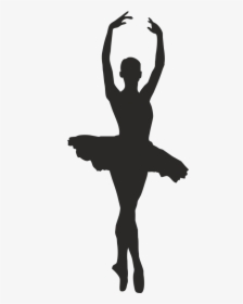 Ballet Dancer Silhouette Clip Art - Ballet Dancing Girl Silhouette, HD Png Download, Free Download