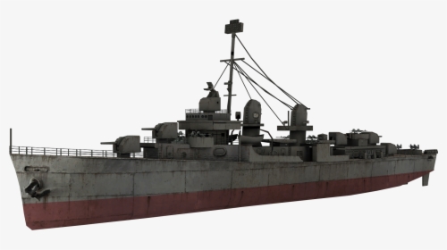 Fletcher-class Destroyer World War Ii Naval Ship - Call Of Duty Ww2 Ships, HD Png Download, Free Download