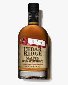 Malted Rye Whiskey - Cedar Ridge Bourbon, HD Png Download, Free Download