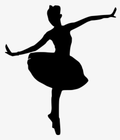 Ballet Dancer Silhouette Symbol Clip Art - Transparent Background Ballerina Silhouette Png, Png Download, Free Download