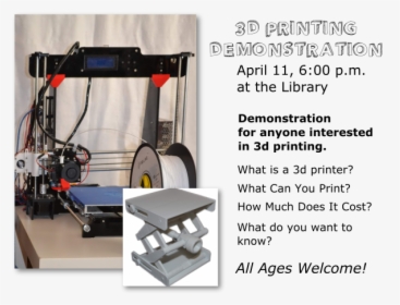 3d Printer Workshop - Machine, HD Png Download, Free Download