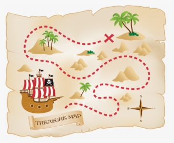 Treasure Map For Kids, HD Png Download - kindpng