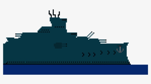 Pixel Art Battle Ship, HD Png Download, Free Download