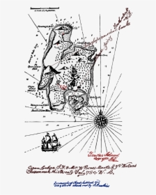 Art,text,monochrome - Treasure Island Map Robert Louis Stevenson, HD Png Download, Free Download