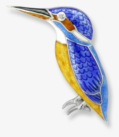 Nicole Barr Designs Sterling Silver Kingfisher Brooch-blue - Brooch, HD Png Download, Free Download