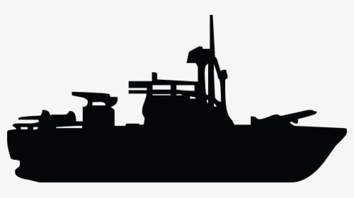 Ship United States Navy Patrol Boat, River Clip Art - Patrol Boat River Silhouette, HD Png Download, Free Download