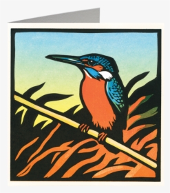 Card Kingfisher - Christopher Wormell An Alphabet Of Animals, HD Png Download, Free Download