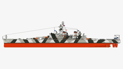 Oceanic Navy Metropolitan Class Battleship By Lapeer - Pixel Art Uss Iowa, HD Png Download, Free Download