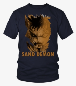 Gaara Sand Monster -men Short Sleeve T Shirt - There's A Fine Line Between The Numerator, HD Png Download, Free Download