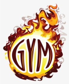 Gym Logo Png - Flaming Basketball, Transparent Png, Free Download