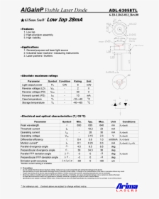 635nm 6mw To Can Arima Lasers , Png Download - Arima Laser Diode, Transparent Png, Free Download