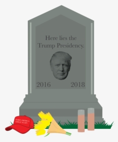 Ally Zacek %7c The Depaulia - Trump Gravestone Make America Great Again, HD Png Download, Free Download