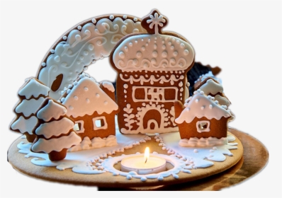 Gingerbread House Transparent Background Png - Gingerbread House, Png Download, Free Download